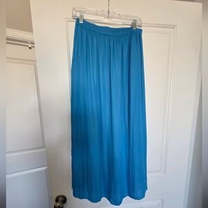LOFT XS - Electric Blue Women's Elastic-Waist Maxi Skirt